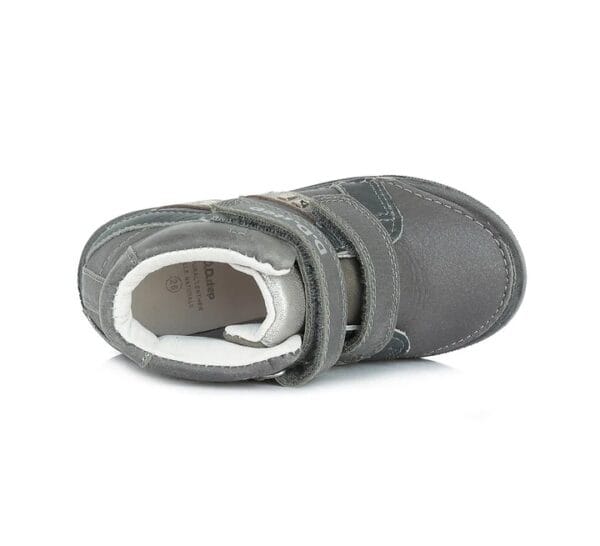 DD Step Szürke magasszárú bőrcipő