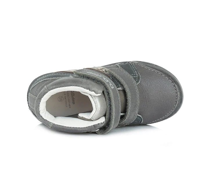 DD Step Szürke magasszárú bőrcipő - Image 4