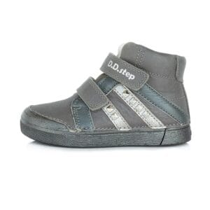 DD Step Szürke magasszárú bőrcipő