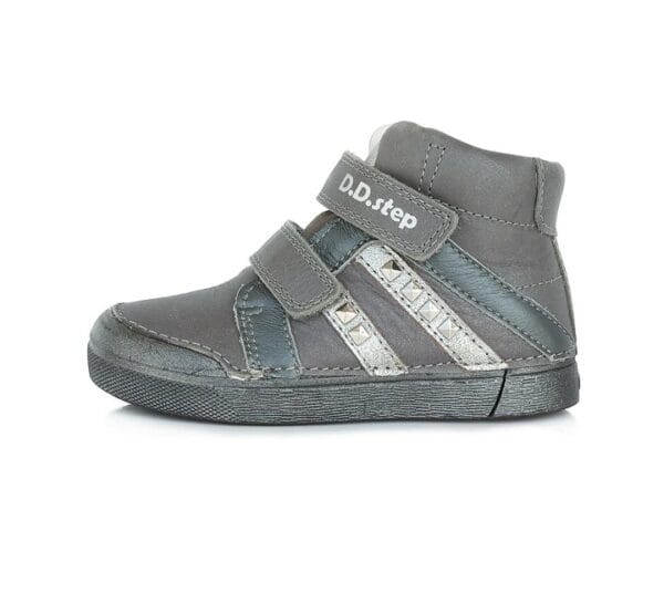 DD Step Szürke magasszárú bőrcipő