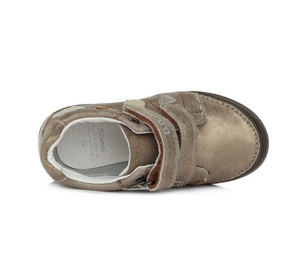 DD Step pezsgő színú lányka bőrcipő