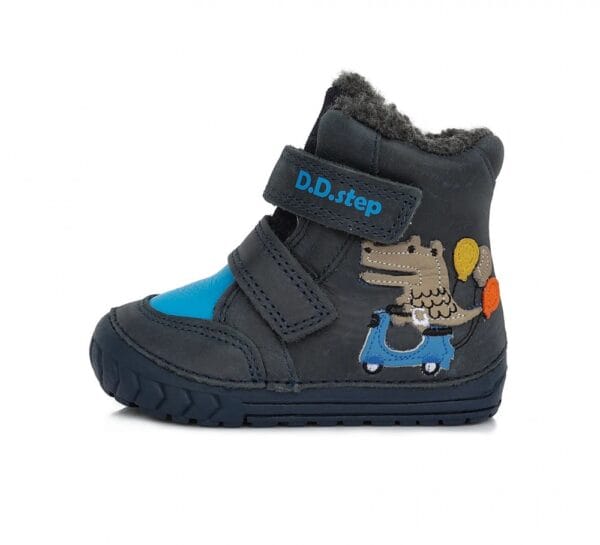 DD Step kisfiú téli bakancs krokodil mintával