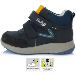 Ponte20 szupinált bőrcipő fekete színben