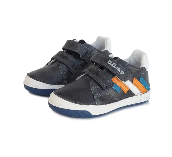 DD Step fiú királykék bőrcipő