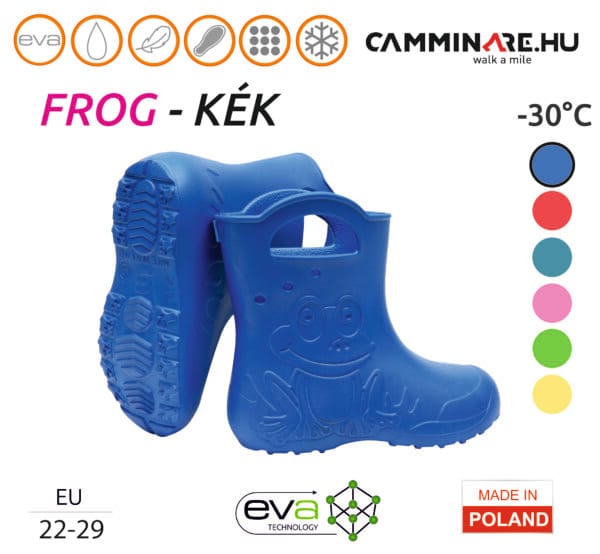 Camminare Frog gyerek gumicsizma kivehető béléssel