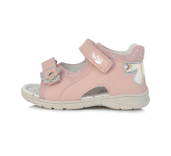 Ponte20 szupinált rózsaszín szandál virág mintával