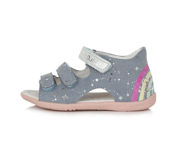 DD Step bőrszandál, napfényre színeződő szivárvánnyal