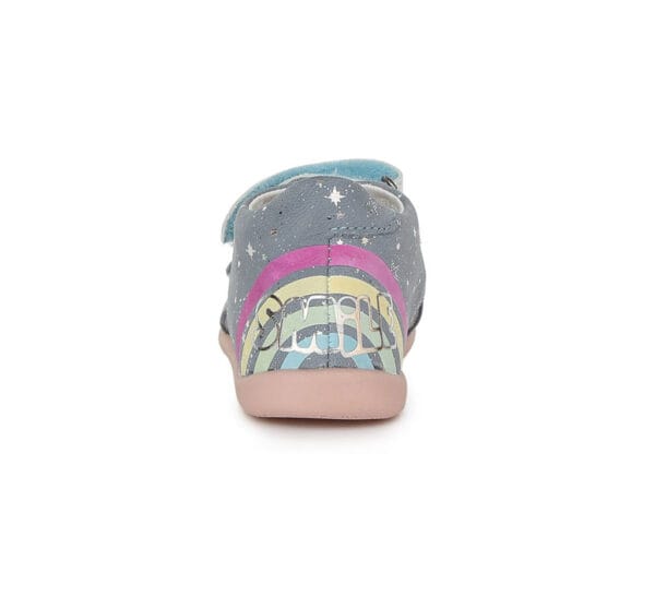 DD Step bőrszandál, napfényre színeződő szivárvánnyal