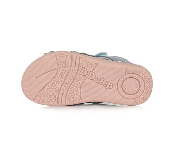 DD Step bőrszandál, napfényre színeződő szivárvánnyal