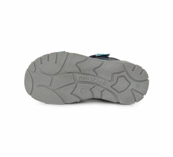 Ponte20 supinált kék zárt orrú bőrszandál