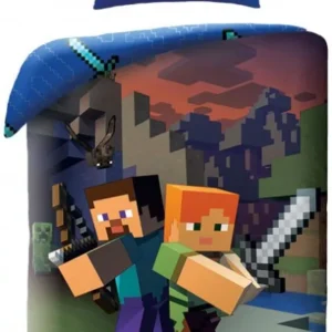 Minecraft ágyneműhuzat Steve and Alex 140×200cm, 70×90 cm