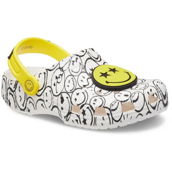 CROCS Kids Classic Smiley World Charm Clog