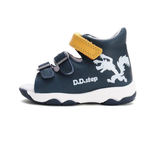 DD Step fiú bőrszandál