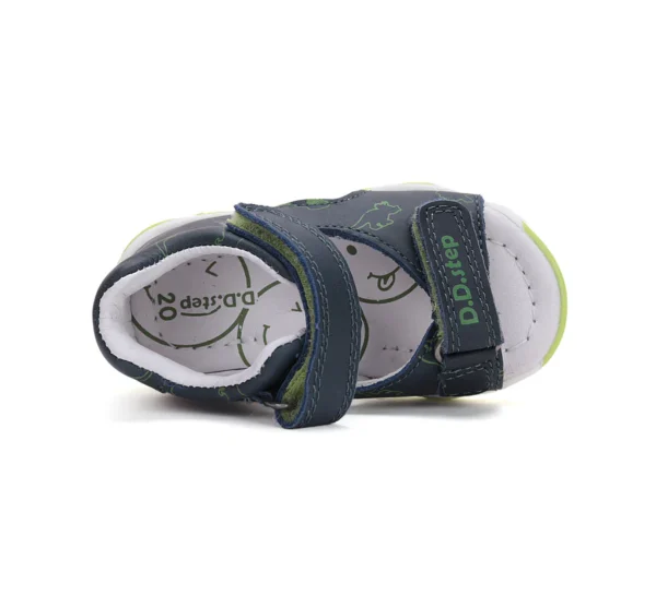 DD Step fiú bőrszandál