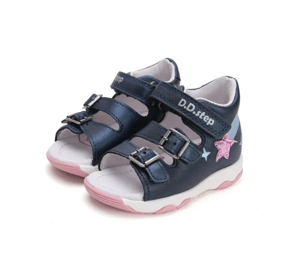 DD Step lány bőrszandál