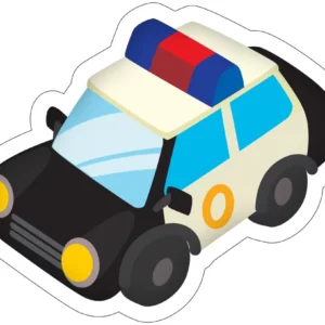 Rendőrautó formapárna, díszpárna