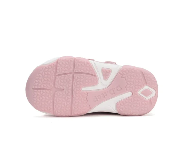 DD Step lány szandál rózsaszín – színváltós szivárvány mintás