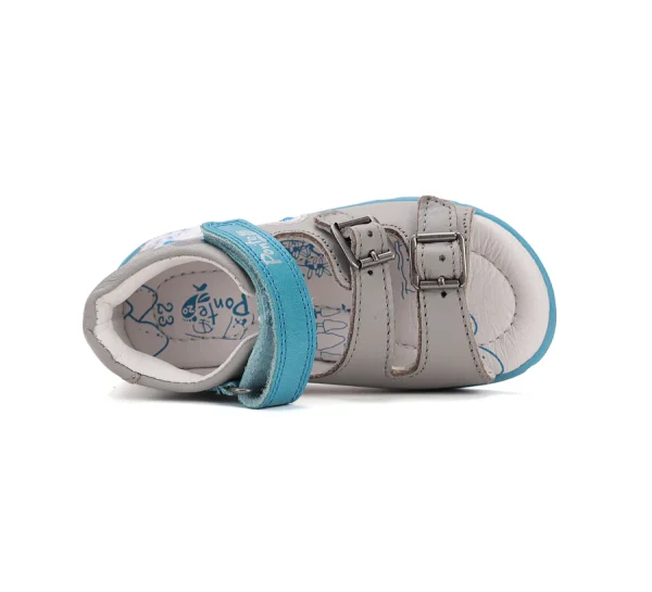 Ponte20 fiú szupinált bőrszandál