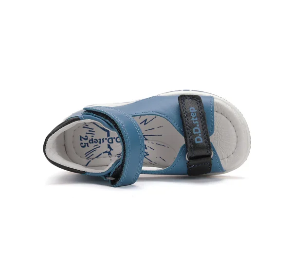 DD Step fiú bőrszandál