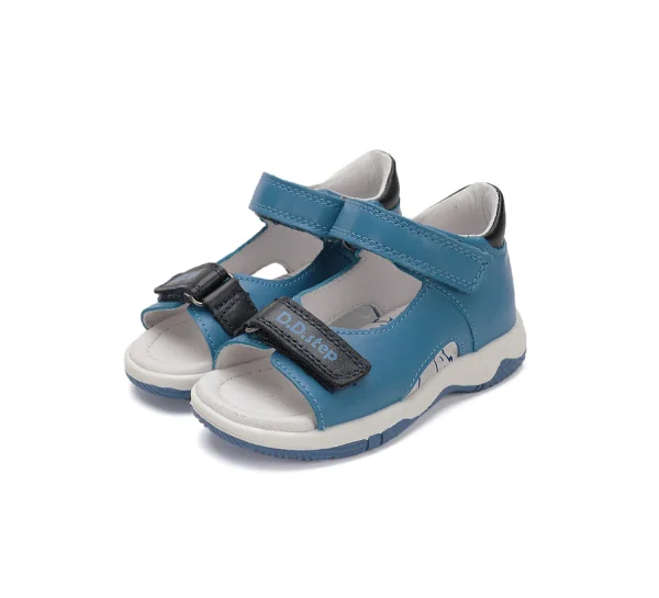 DD Step fiú bőrszandál