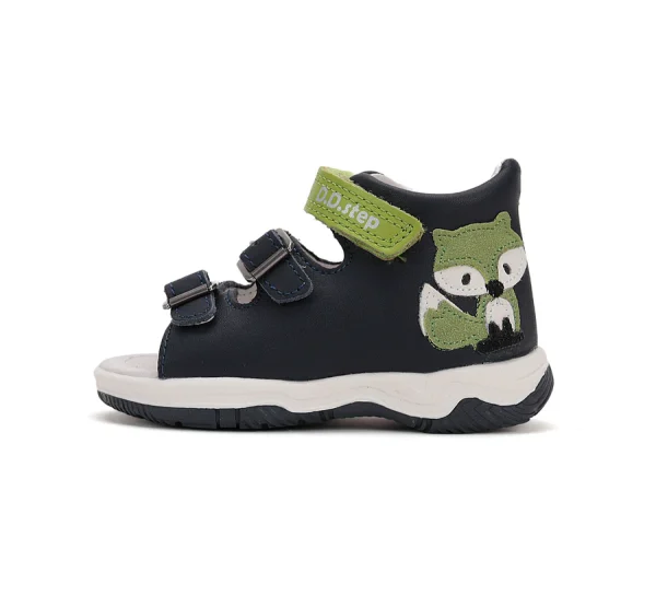 DD Step fiú bőrszandál