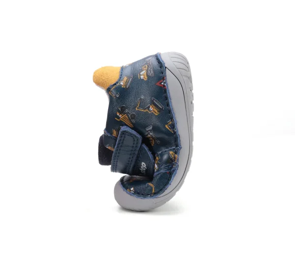 DD Step barefoot fiú bőrcipő