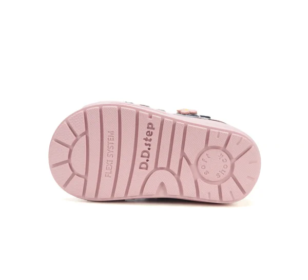DD Step bélelt kislány bőrcipő