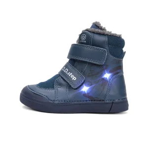DD Step LED-es bélelt bőrcipő