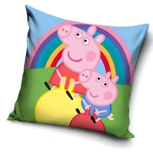 Peppa malac Rainbow párnahuzat 40x40 cm