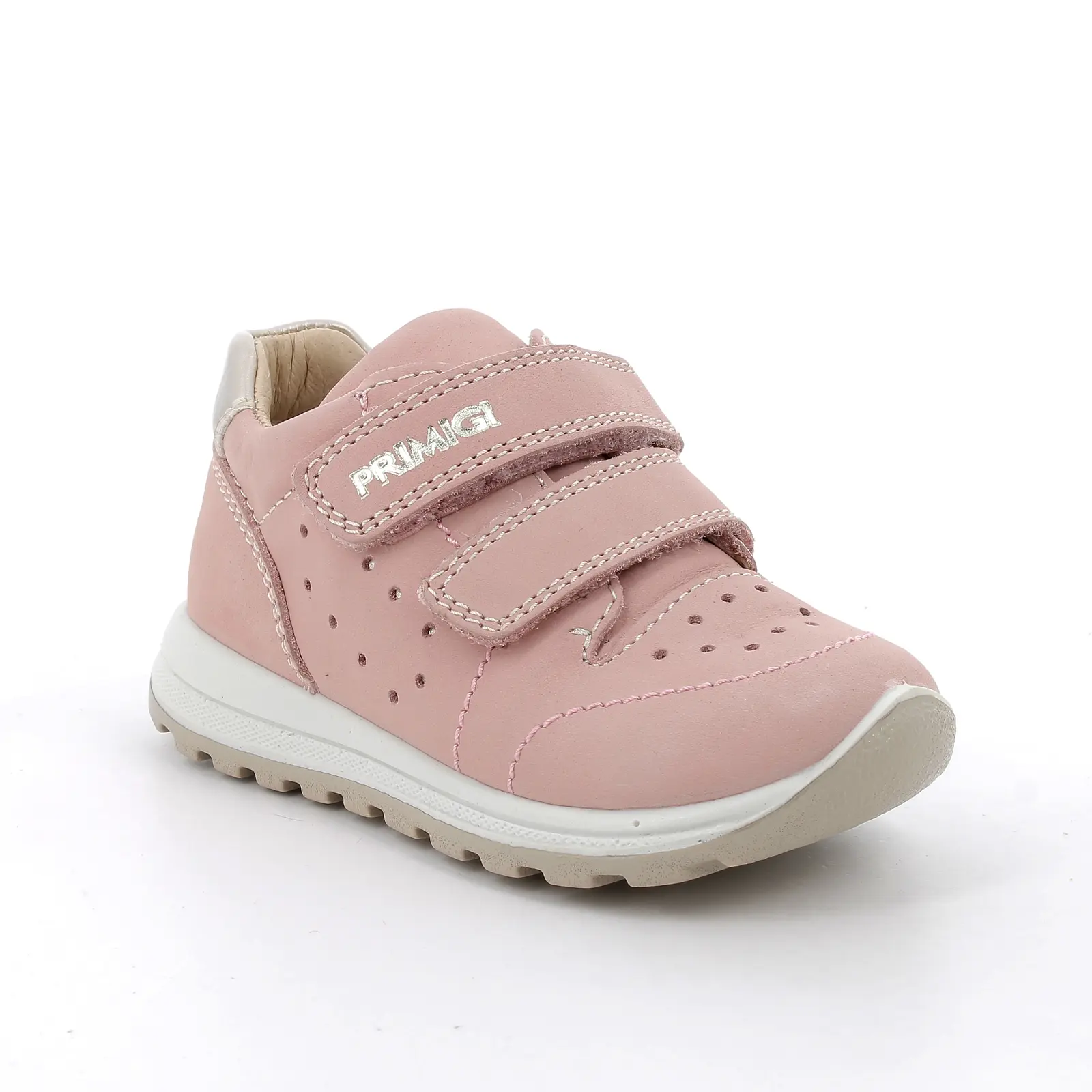 Primigi kislány első lépés bőrcipő – púderrózsaszín, sportos modell - Image 2