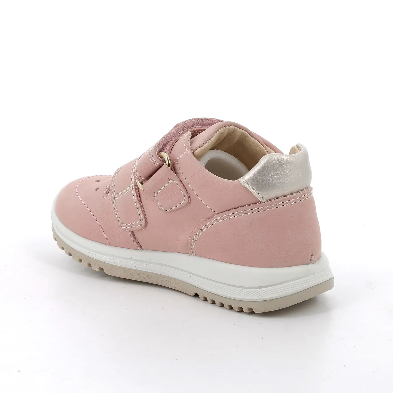 Primigi kislány első lépés bőrcipő – púderrózsaszín, sportos modell - Image 3