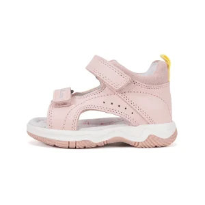 DD Step rózsaszín bőr szandál – két tépőzáras, zárt kérgű