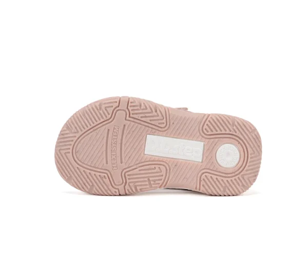 DD Step rózsaszín bőr szandál – két tépőzáras, zárt kérgű