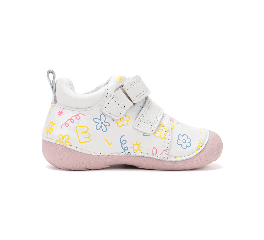 DD Step fehér bőr átmeneti kislány gyerekcipő - Image 4