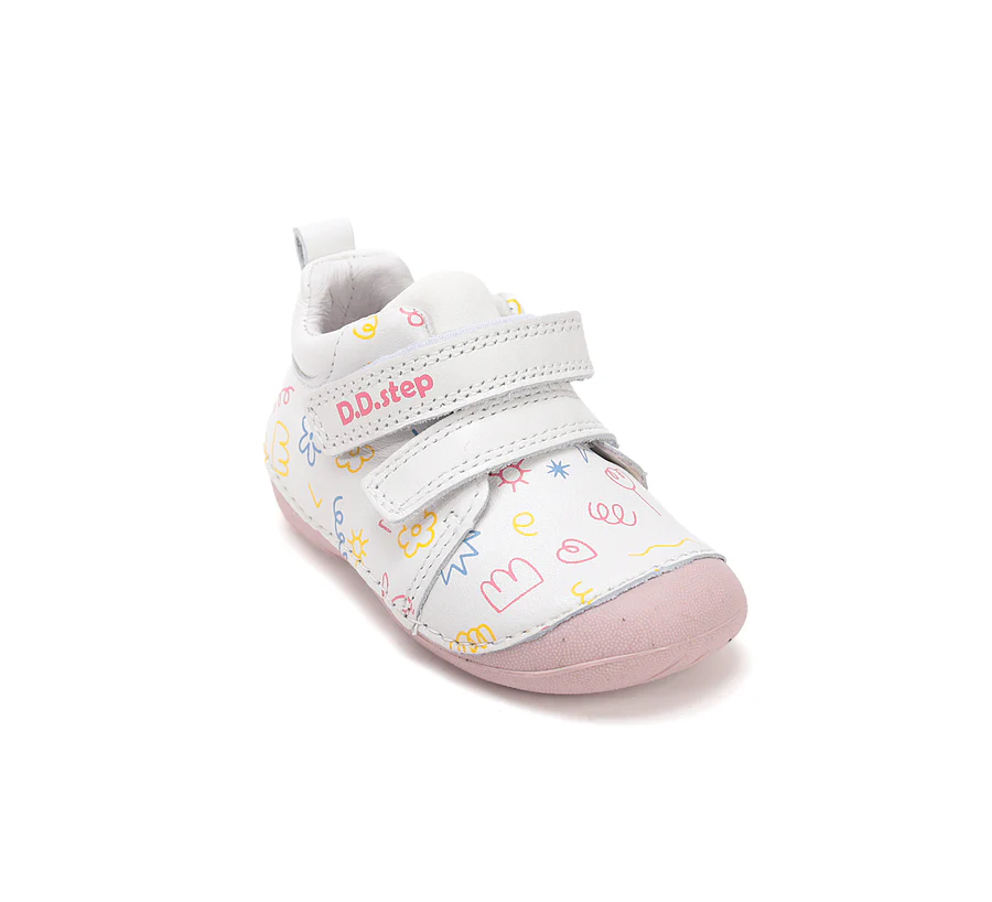 DD Step fehér bőr átmeneti kislány gyerekcipő - Image 3