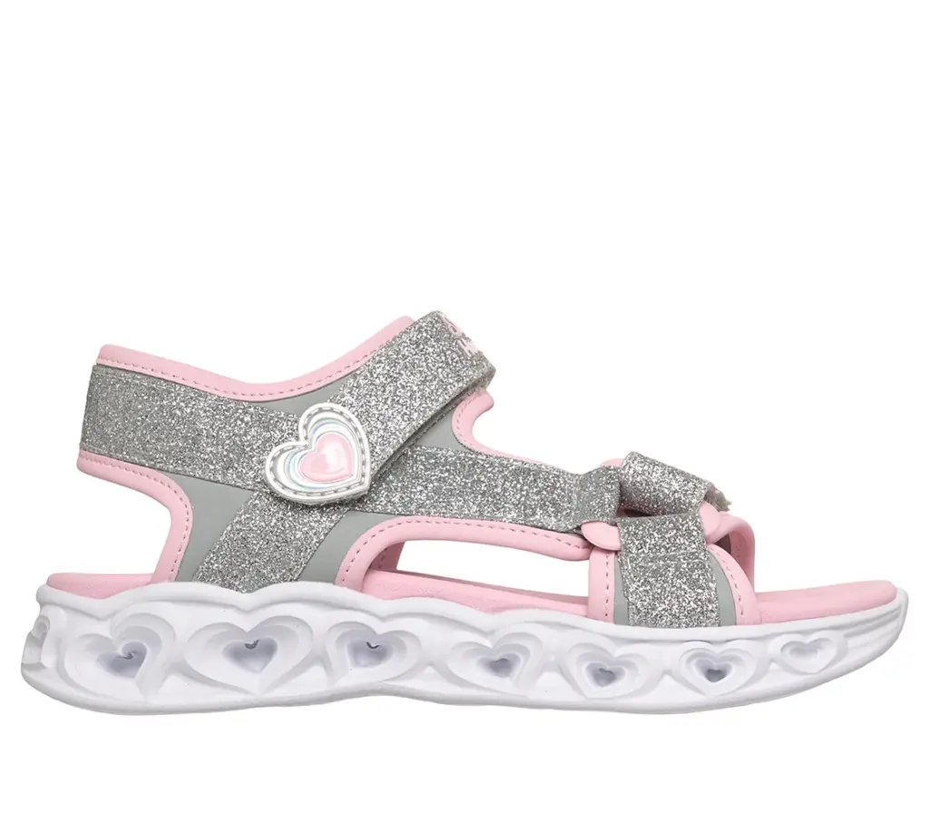 Skechers S-Lights Heart Lights Sandal – világítós, szívecskés, csillogó