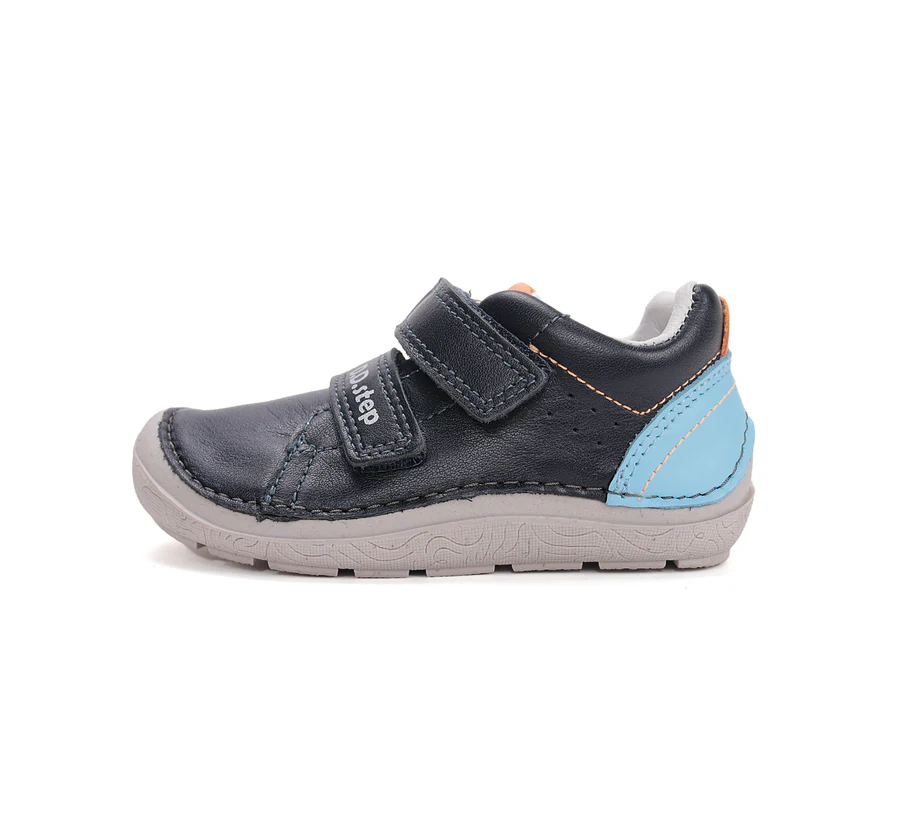 DD Step barefoot fiú bőrcipő